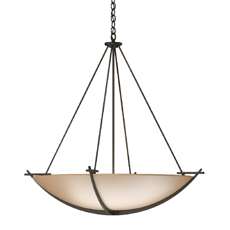 Dimmable Industrial Lighting for Ambiance ControlCompass Three Light Chandelier