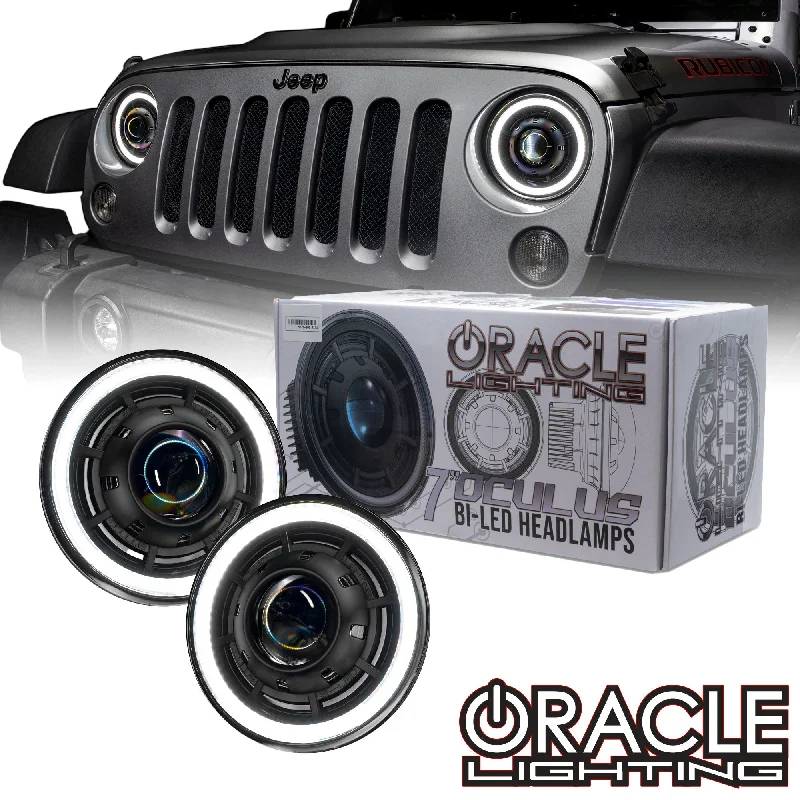Energy - efficient track lighting fixturesORACLE Lighting Oculus™ 7" Bi-LED Projector Headlights for Jeep Wrangler JK Energy - efficient track lighting fixturesORACLE Lighting Oculus™ 7" Bi-LED Projector Headlights for Jeep Wrangler JK