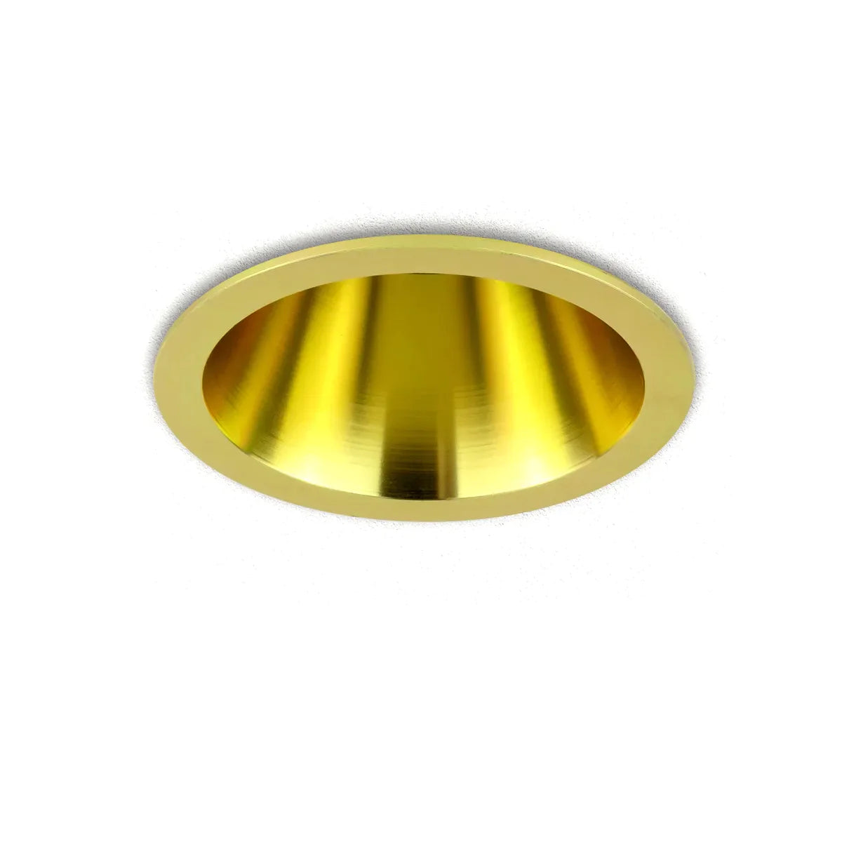 Track lighting with a chunky, bold designGouden LED Inbouwspot 5W 3000K warm wit ⌀80mm Anti glare Track lighting with a chunky, bold designGouden LED Inbouwspot 5W 3000K warm wit ⌀80mm Anti glare