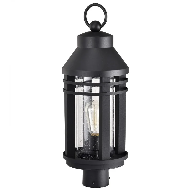 Waterproof Industrial Lighting for Wet AreasWilton 23" Lamp Post, Matte Black Finish