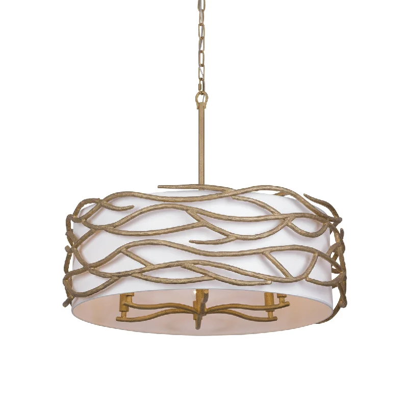 Durable Industrial Lighting for Harsh EnvironmentsBranch Reality 28" 6 Lights Pendant Light Gold Finish Durable Industrial Lighting for Harsh EnvironmentsBranch Reality 28" 6 Lights Pendant Light Gold Finish