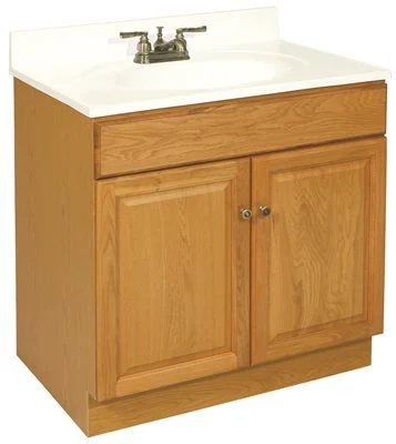 Track lighting for enhancing the architectureDesign House Claremont Bathroom Vanity Cabinet' Ready To Assemble' 2 Door' Honey Oak' 30X31-1/2X18 In.