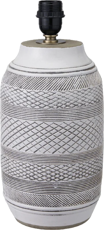 Industrial - style track lighting for loftsKira White and Black Textured Stoneware Table Lamp - Base Only Industrial - style track lighting for loftsKira White and Black Textured Stoneware Table Lamp - Base Only