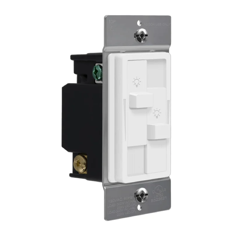 Industrial Flood Lighting for Outdoor Loading DocksEnerlites Dual LED Dimmer Switch