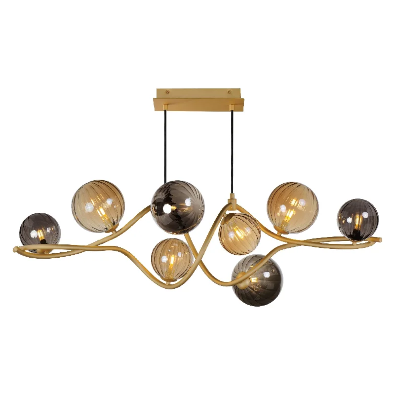 Track lighting for small apartmentsPlanetary 8-Light LED Linear Pendant