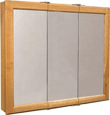 Smart track lighting with voice controlMedicine Cabinet Tri-View 30"X30" Light Oak