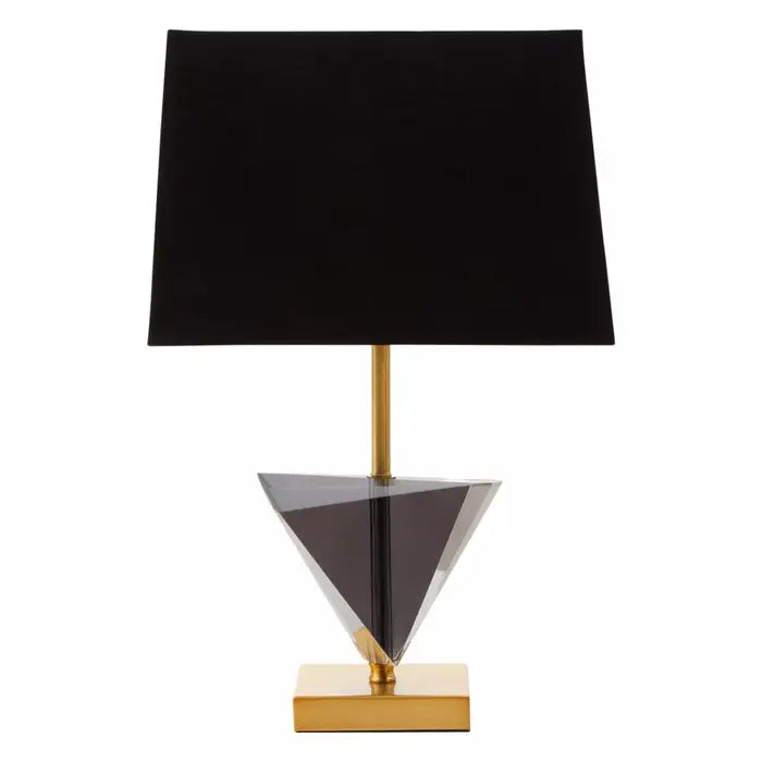 Energy - efficient track lighting fixturesHaltwhistle Smoked Crystal Table Lamp with Gold Metal