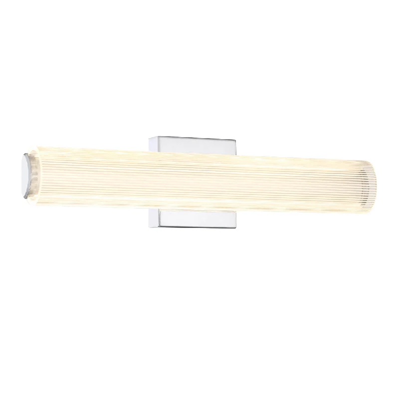 Shock - Resistant Industrial Lighting for Vibrating Machinery AreasRazors Edge 24" 1 Light LED Wall Sconce Chrome Finish