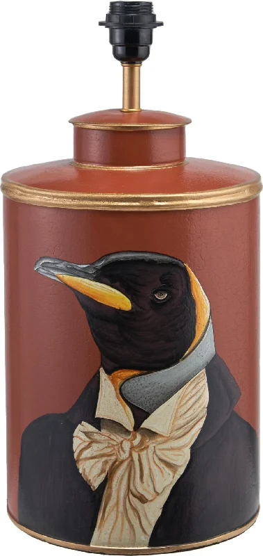 Track lighting for small apartmentsPenguin Tobacco Hand Painted Metal Table Lamp  - Base Only