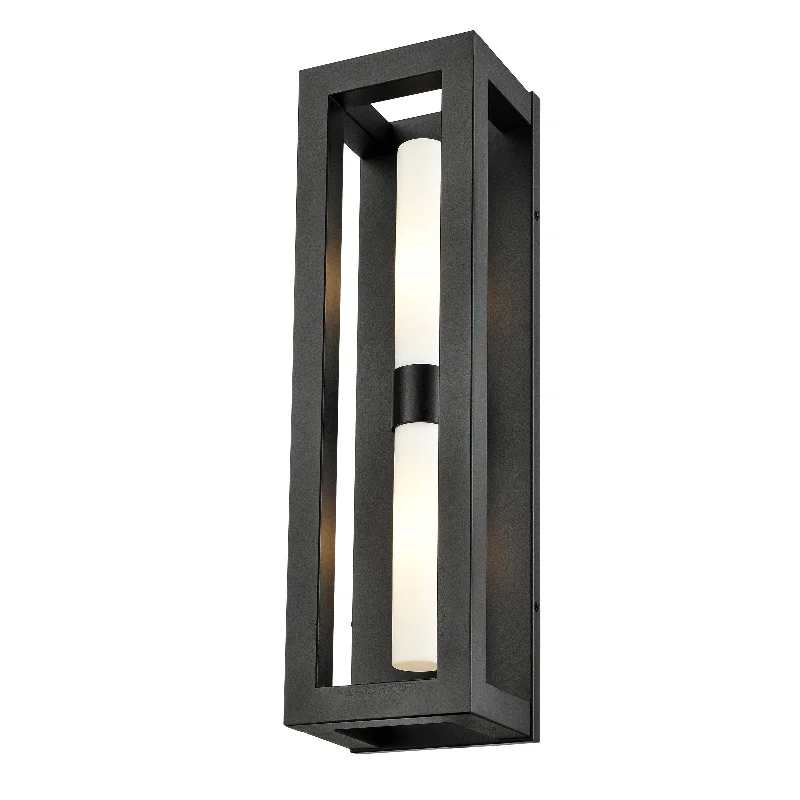 Wireless track lighting for easy installationAjax 2-Light Outdoor Sconce