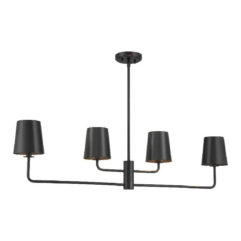 Track lighting with a brushed nickel finishLinear Chandelier M100127