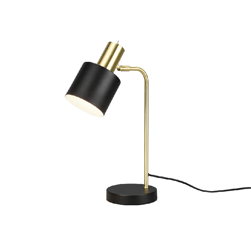 Track lighting with colored glass accentsAdam Task/Reading Lamp - Black & Gold