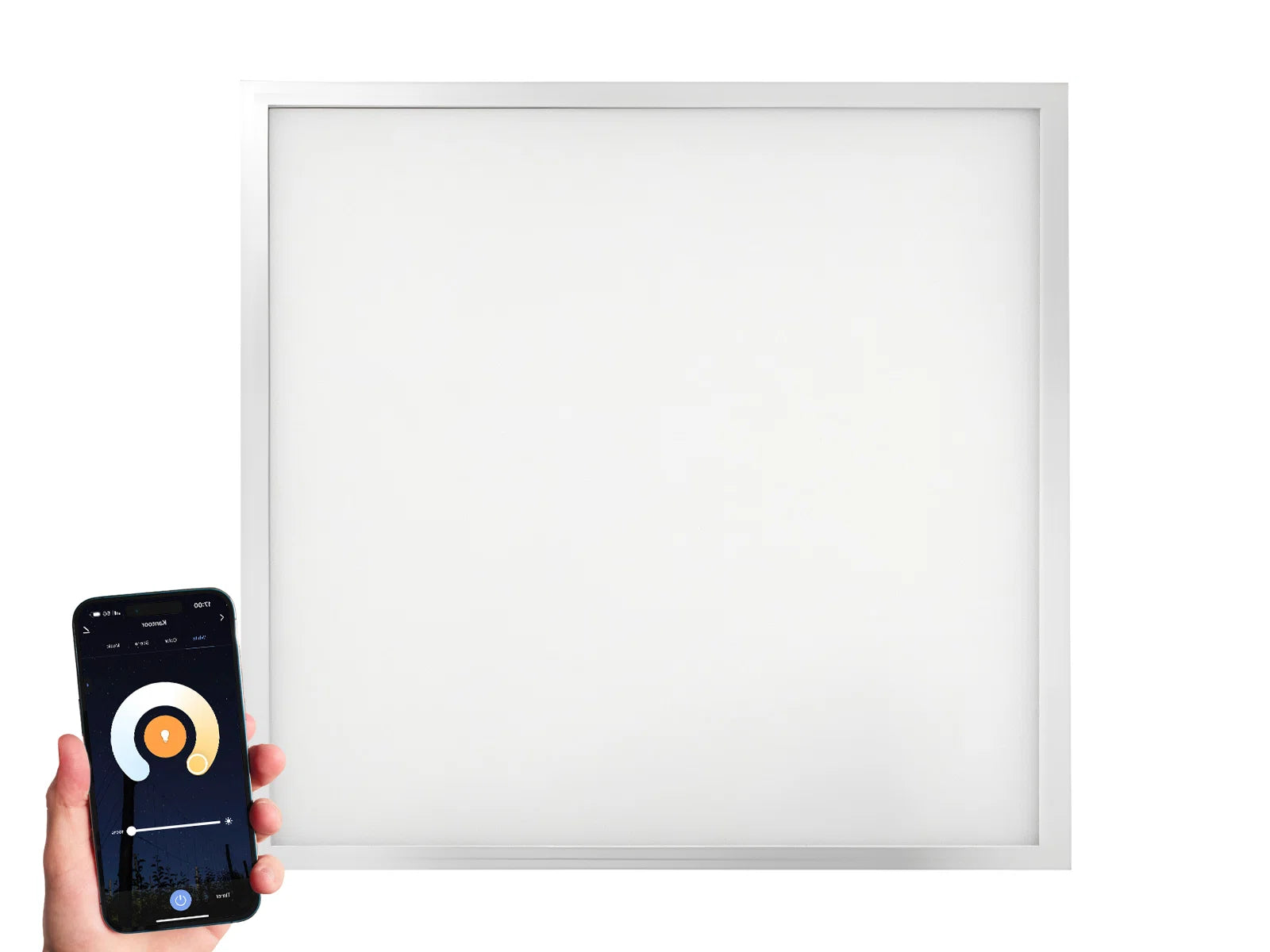 Track lighting for highlighting bookcasesWiFi LED Paneel 60x60cm CCT 3000K - 6000K 36W 100lm/W Edge-lit Track lighting for highlighting bookcasesWiFi LED Paneel 60x60cm CCT 3000K - 6000K 36W 100lm/W Edge-lit