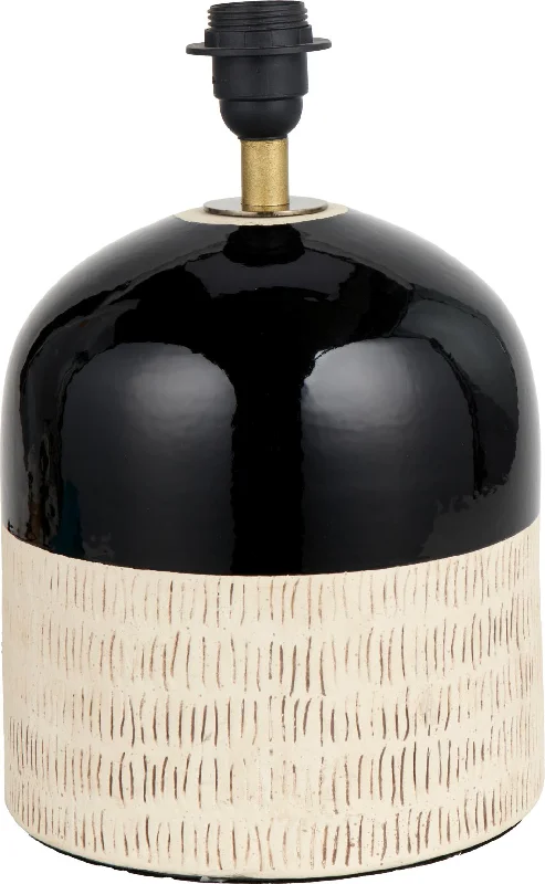 White track lighting for a clean lookLotta Black/Duck Egg Natural Stoneware Table Lamp  - Base Only