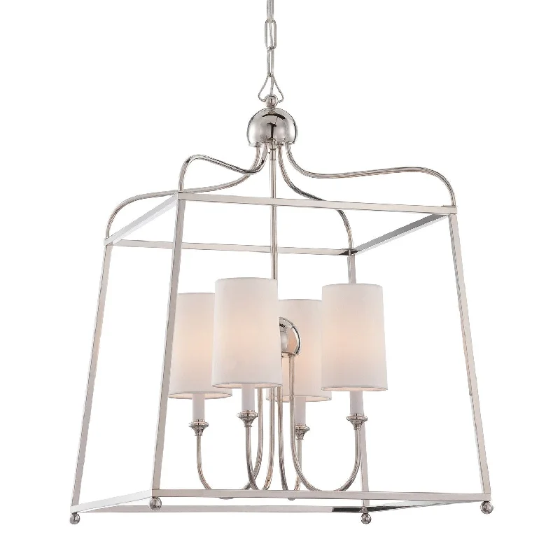 LED Chandeliers for Energy - Efficient LightingLED Chandeliers for Energy - Efficient Lighting4 Light Polished Nickel Modern Chandelier - C193-2244-PN LED Chandeliers for Energy - Efficient LightingLED Chandeliers for Energy - Efficient Lighting4 Light Polished Nickel Modern Chandelier - C193-2244-PN