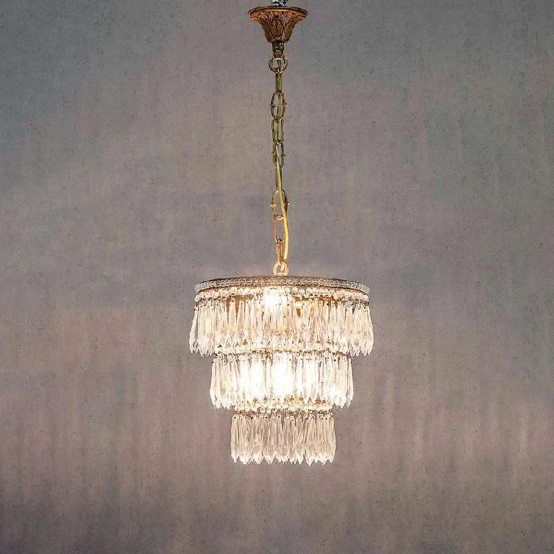 Chandeliers for High Ceilings to Fill Vertical SpaceChandeliers for High Ceilings to Fill Vertical SpaceEve 3 Tier Chandelier E27 in Antique Brass