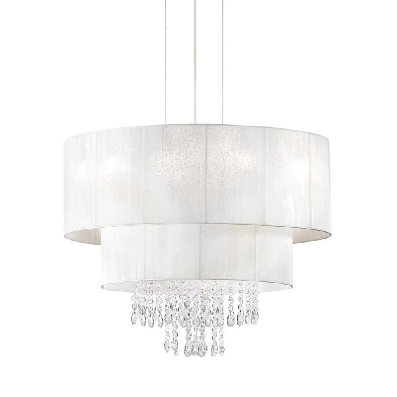 Bohemian - Style Beaded Chandeliers for Eclectic DecorBohemian - Style Beaded Chandeliers for Eclectic DecorOpera Chandelier 4Lt in White
