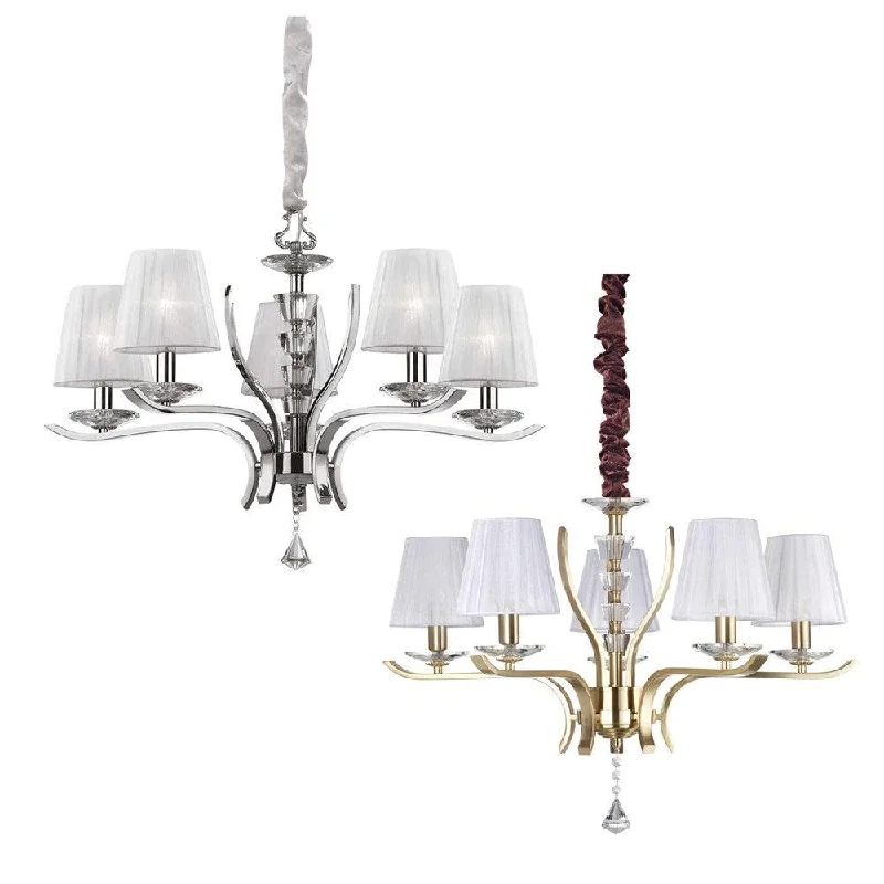 Chandeliers with Candle - Style Bulbs for a Classic AestheticChandeliers with Candle - Style Bulbs for a Classic AestheticPegaso Chandelier 5Lt in Brass or Chrome Chandeliers with Candle - Style Bulbs for a Classic AestheticChandeliers with Candle - Style Bulbs for a Classic AestheticPegaso Chandelier 5Lt in Brass or Chrome