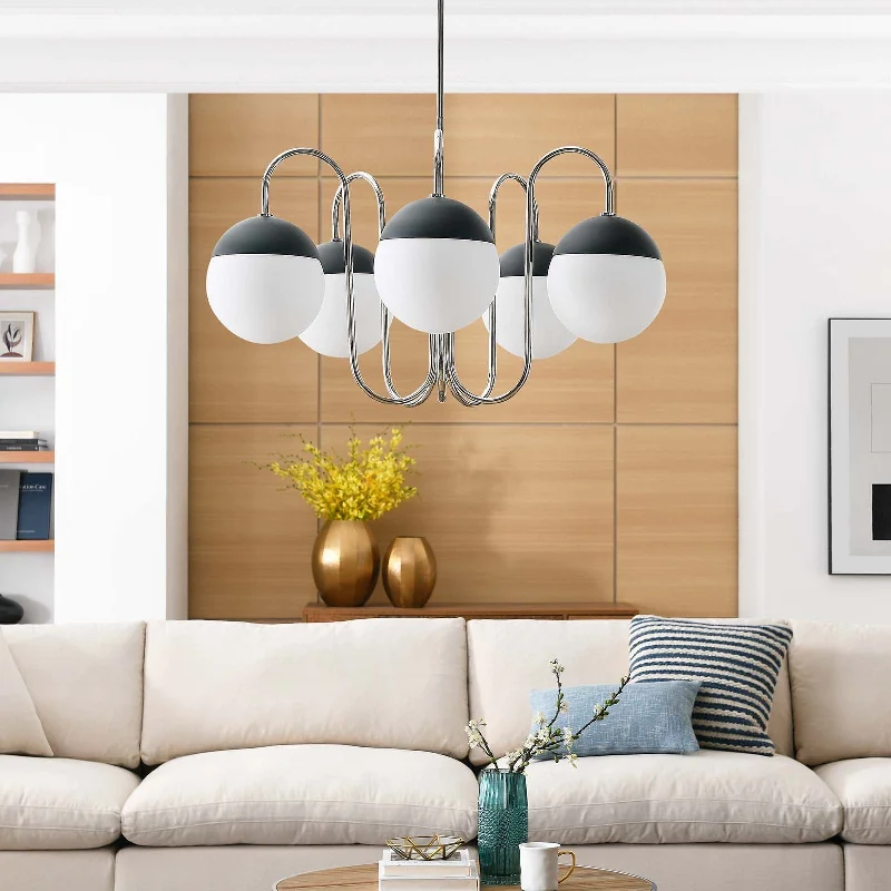 Victorian - Inspired Chandeliers with Ornate DetailsVictorian - Inspired Chandeliers with Ornate DetailsStellar 5-Light Chandelier by Modway