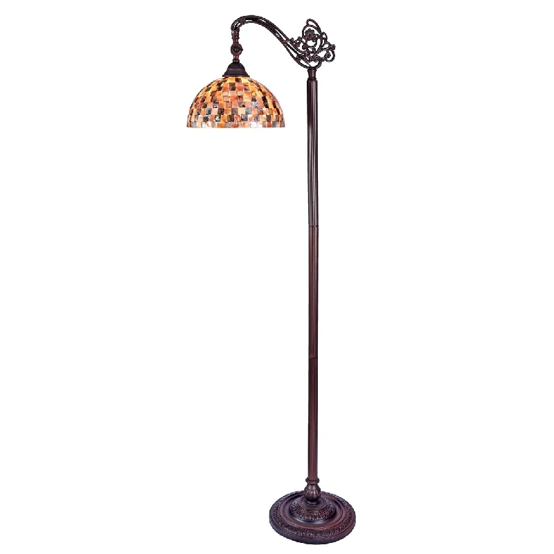 Rustic Farmhouse Style Floor Lamp for Cozy BedroomsRustic Farmhouse Style Floor Lamp for Cozy BedroomsChloe Lighting CH3CD28BC11-RF1 Shelley  Tiffany-Style 1 Light Reading Floor Lamp 11`` Wide