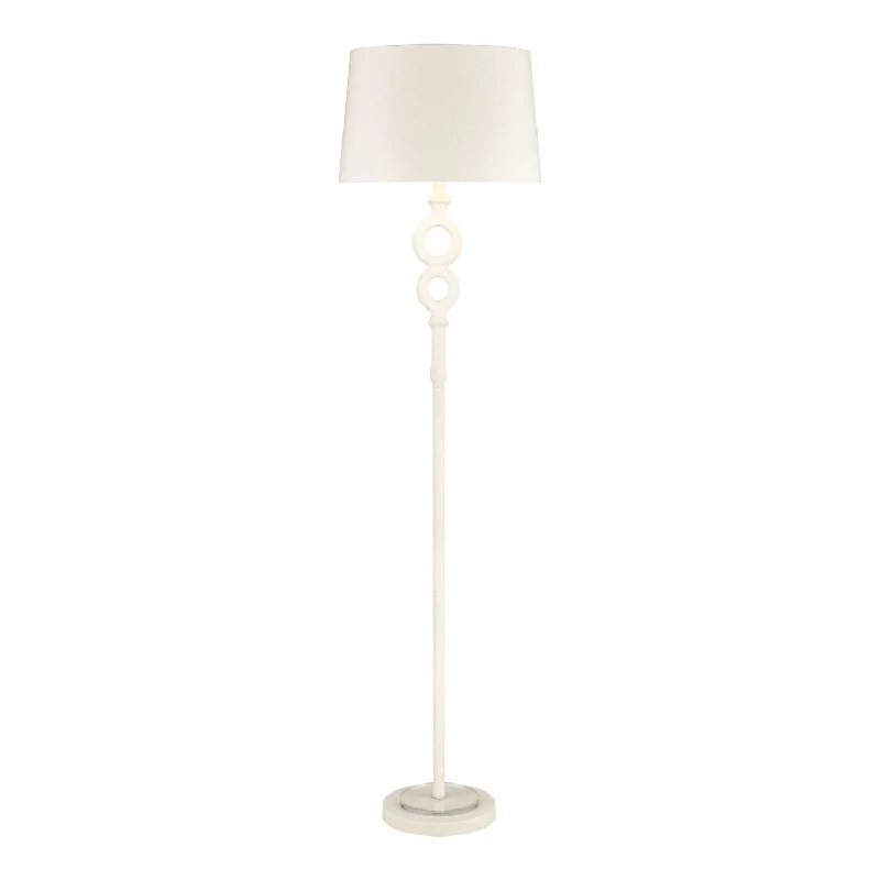 Metal Floor Lamp with a Matte Black Finish for a Sleek LookMetal Floor Lamp with a Matte Black Finish for a Sleek LookElk Lighting D4698  Hammered Home Lamp Dry White