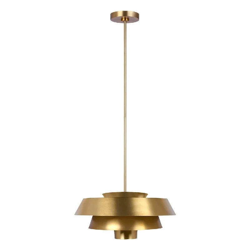 USB Charging Port Floor Lamp for Convenient Device ChargingUSB Charging Port Floor Lamp for Convenient Device ChargingFeiss Brisbin 1 Light Burnished Brass Ceiling Pendant