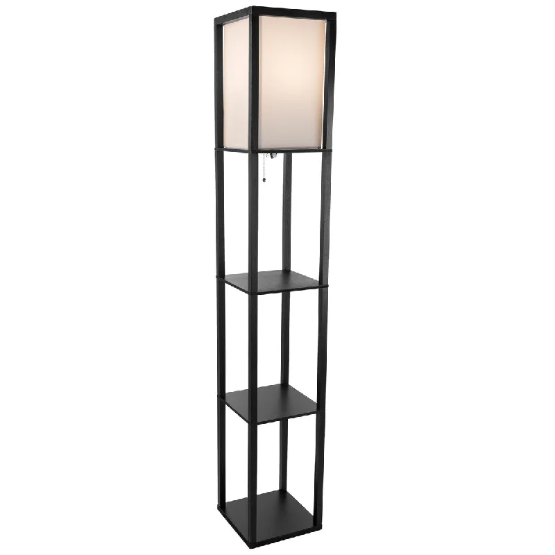 Industrial Style Floor Lamp with Exposed Bulbs for Loft ApartmentsIndustrial Style Floor Lamp with Exposed Bulbs for Loft ApartmentsFloor Lamp - Etagere Style Standing Light with 3 Tiers of Storage Shelving Display Shelf Lighting (Black) - Black Industrial Style Floor Lamp with Exposed Bulbs for Loft ApartmentsIndustrial Style Floor Lamp with Exposed Bulbs for Loft ApartmentsFloor Lamp - Etagere Style Standing Light with 3 Tiers of Storage Shelving Display Shelf Lighting (Black) - Black