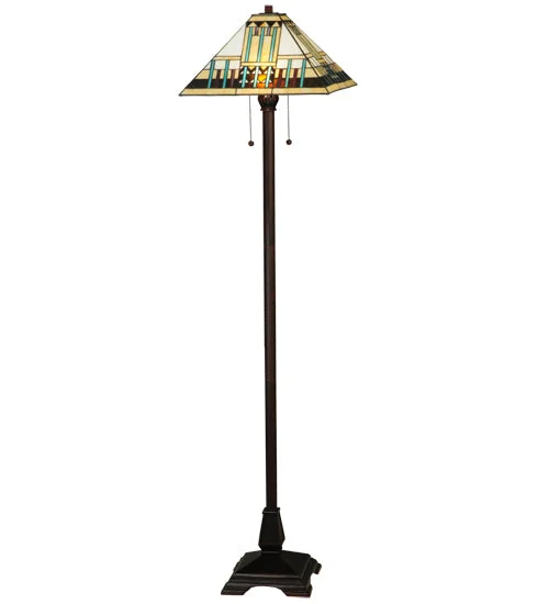 Fabric Floor Lamp with a Linen Shade for a Relaxed AestheticFabric Floor Lamp with a Linen Shade for a Relaxed AestheticMeyda Lighting 138129 62"H Prairie Peaks Floor Lamp