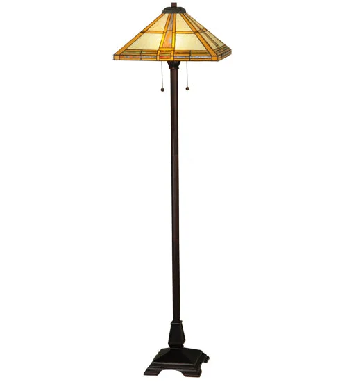 Wood Floor Lamp with Natural Grain for a Warm and Organic FeelWood Floor Lamp with Natural Grain for a Warm and Organic FeelMeyda Lighting 138769 62"H Prairie Straw Floor Lamp