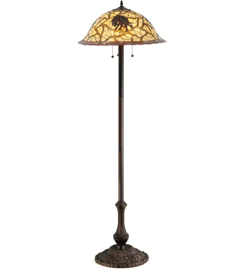  Way Switch Floor Lamp for Multiple Light Intensity Levels Way Switch Floor Lamp for Multiple Light Intensity LevelsMeyda Lighting 139894 61.25"H Pinecone Floor Lamp