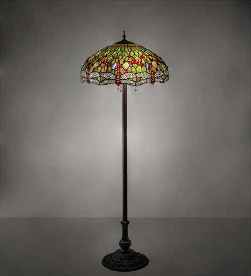 Victorian Style Floor Lamp for Traditional and Elegant InteriorsVictorian Style Floor Lamp for Traditional and Elegant InteriorsMeyda Lighting 36501 62" High Tiffany Hanging head Dragonfly Floor Lamp