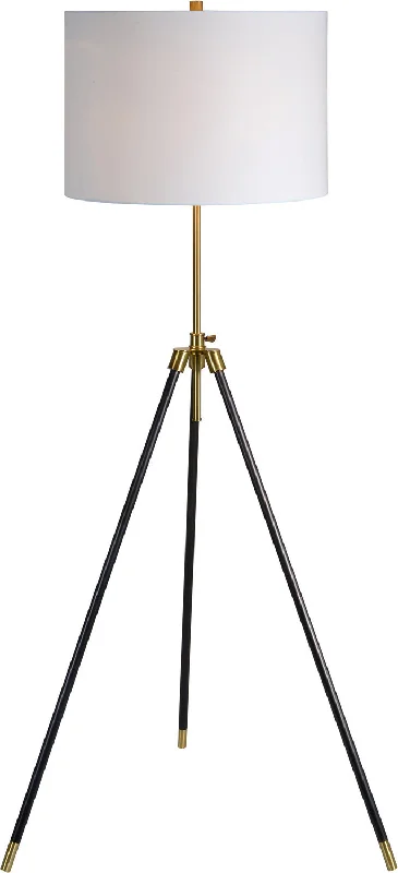 Metal Floor Lamp with a Matte Black Finish for a Sleek LookMetal Floor Lamp with a Matte Black Finish for a Sleek LookRenwil Lighting LPF3069 Mewitt One Light Floor Lamp Lamp Brass - Antique