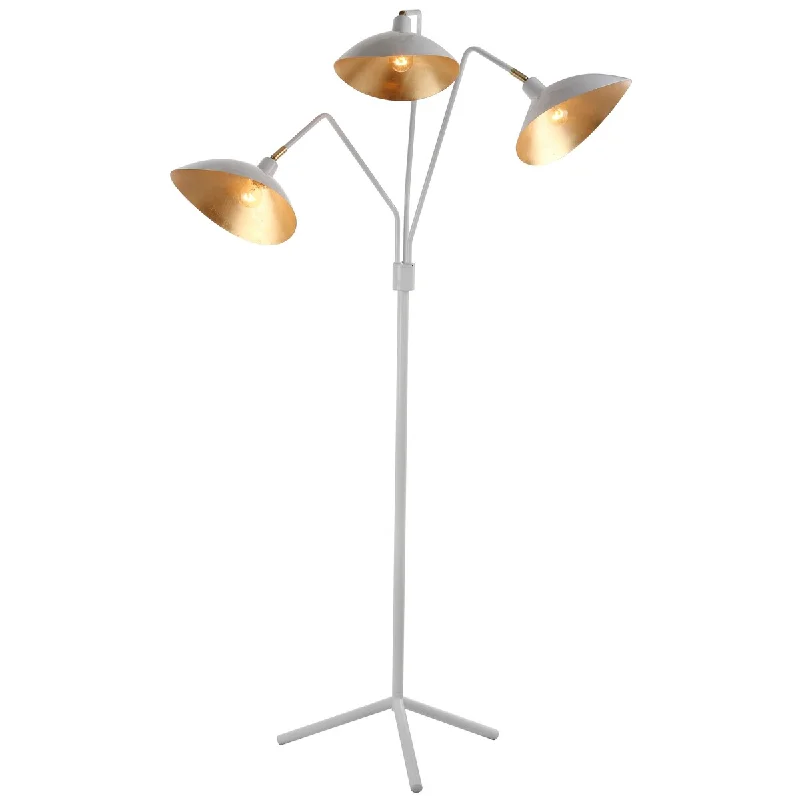 Metal Floor Lamp with a Matte Black Finish for a Sleek LookMetal Floor Lamp with a Matte Black Finish for a Sleek LookSAFAVIEH Lighting Lasonya 70-inch White/ Gold Floor Lamp - 40-51"x16-29"x69.5" - 51Wx29Dx70H Metal Floor Lamp with a Matte Black Finish for a Sleek LookMetal Floor Lamp with a Matte Black Finish for a Sleek LookSAFAVIEH Lighting Lasonya 70-inch White/ Gold Floor Lamp - 40-51"x16-29"x69.5" - 51Wx29Dx70H