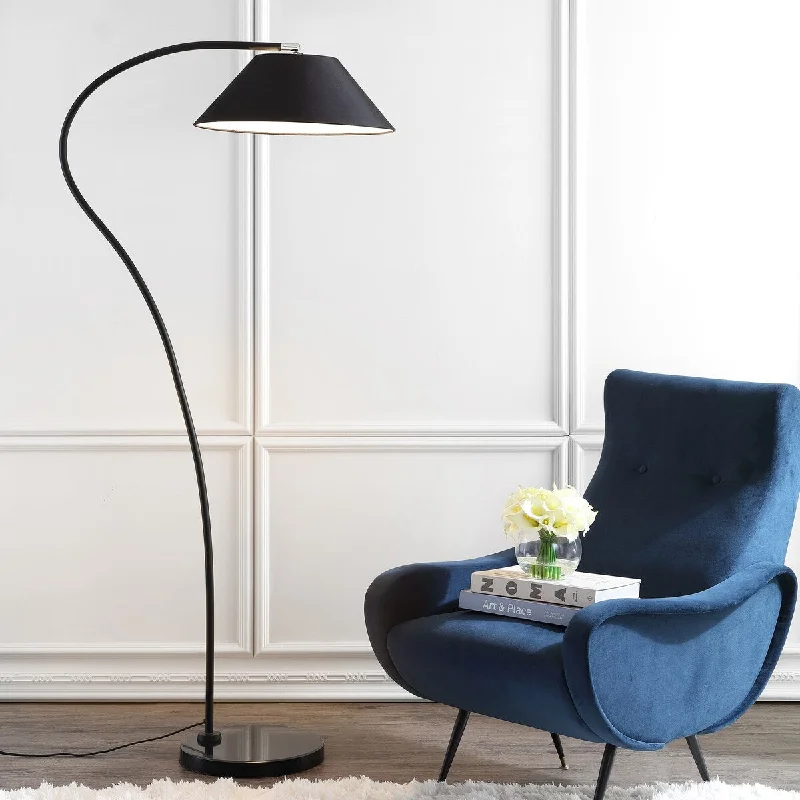 Modern Minimalist Floor Lamp for Contemporary Living RoomsModern Minimalist Floor Lamp for Contemporary Living RoomsSAFAVIEH Lighting Layla 69-inch Arc Black Floor Lamp - 33.5"x19.5"x69" - 34Wx20Dx69H