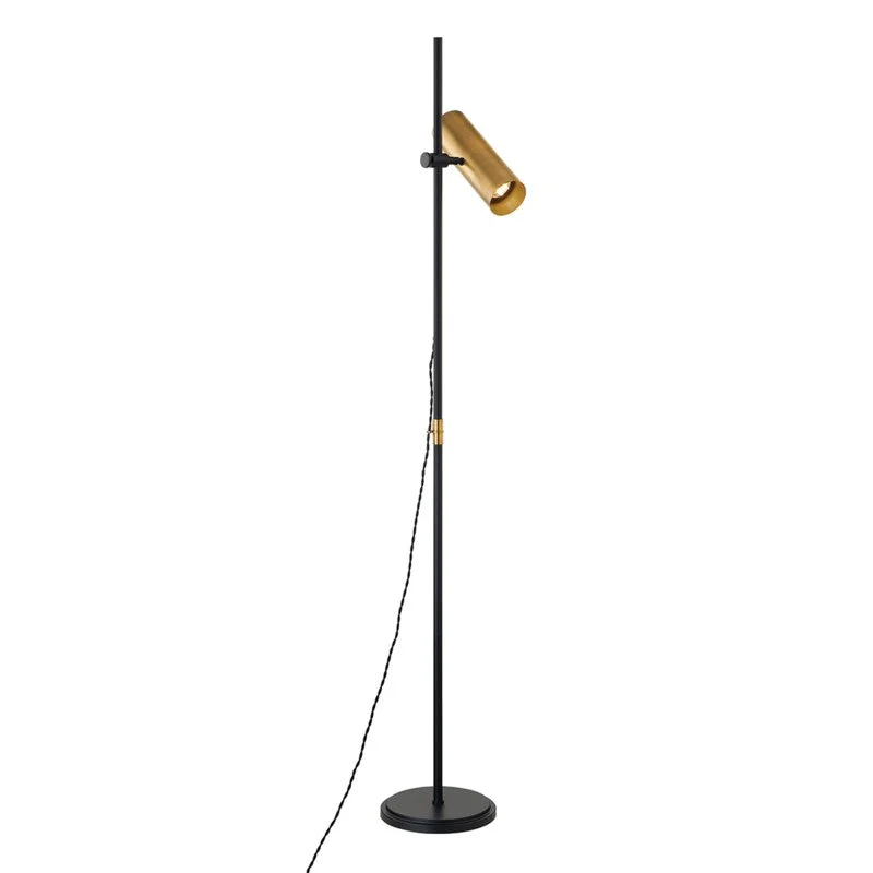  Way Switch Floor Lamp for Multiple Light Intensity Levels Way Switch Floor Lamp for Multiple Light Intensity LevelsTroy Lighting PFL9665-PBR/SBK  Quinn Lamp Patina Brass